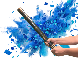 SHOOT-IT XL (Blue confetti + powder)
