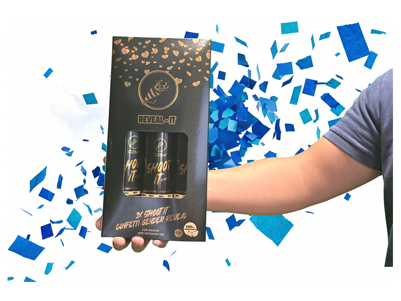 2009 Shoot It Triple Pack Blue Confetti