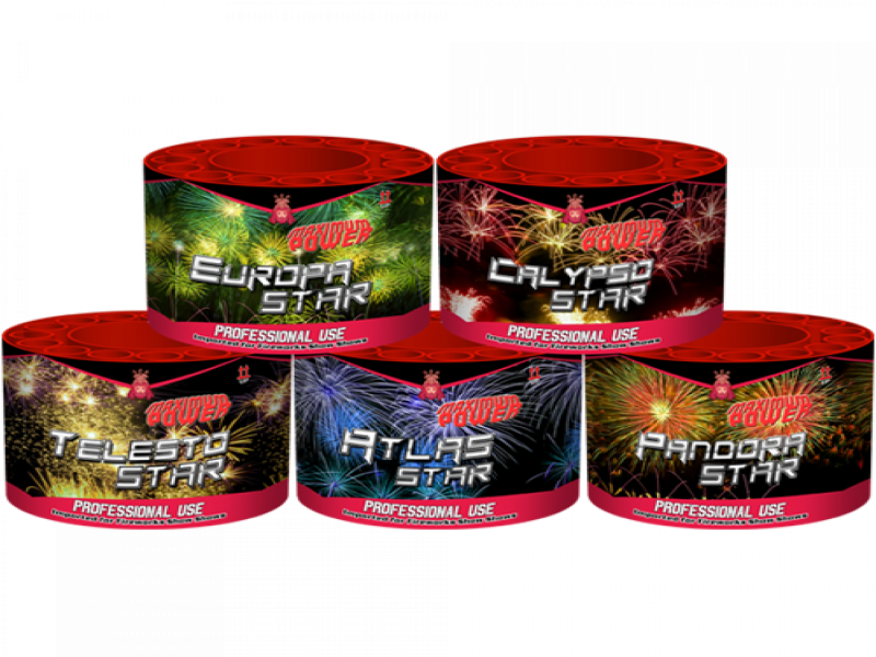 Mega 5 star assortiment 5 x 36 shots